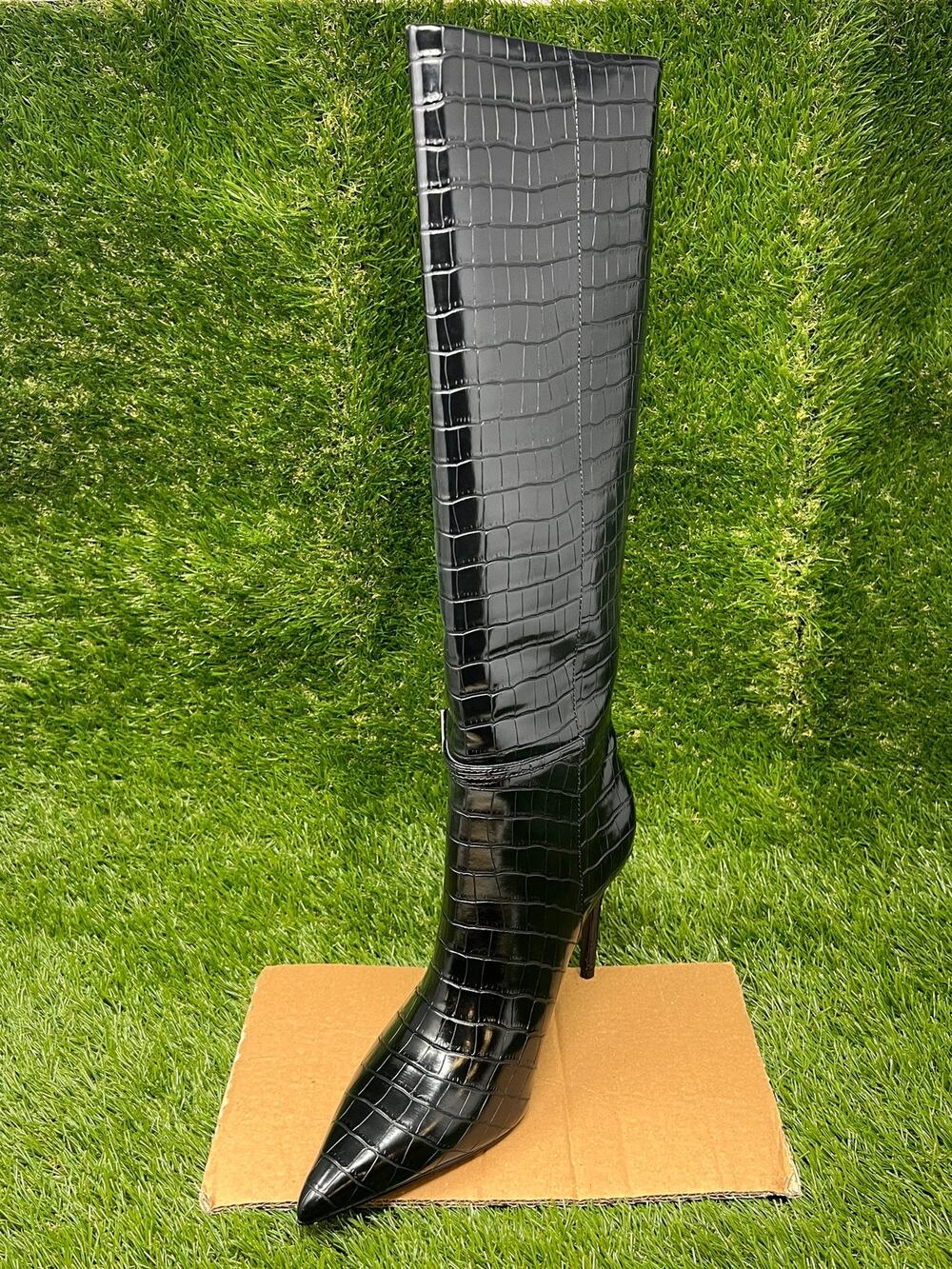 ALDO Women's 8B Tifanny Knee High Pointed Toe Black Boots